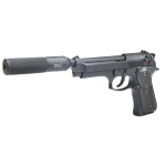 SR92 Gas Airsoft Pistol with Silencer - Image 1