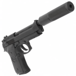 SRC SR92 Gas Airsoft Pistol with Silencer - Image 3