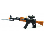 AK5544B BATTERY OPERATED VIBRATION FLASH AK47 TOY GUN - Image 1