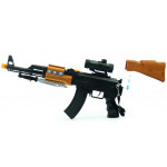 AK5544B BATTERY OPERATED VIBRATION FLASH AK47 TOY GUN - Image 2