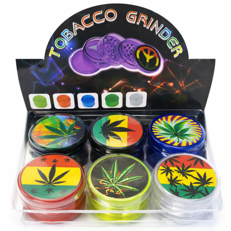 PLASTIC GRINDER 5 CHAMBER (PACK OF 12)