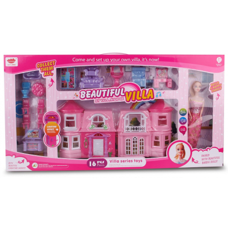 AY9003A DOLL VILLA PLAY SET WITH MUSIC AND LIGHT