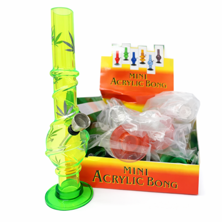 Bong Mini Acrylic PACK OF 12