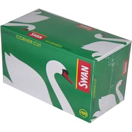 SWAN GREEN CORNER CUT (PACK OF 100)
