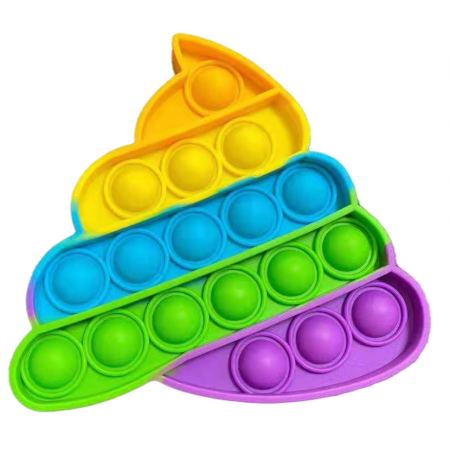 Poop Rainbow BUBBLE POPPING SENSORY DE-STRESS TOY
