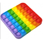 Square Rainbow BUBBLE POPPING SENSORY DE-STRESS TOY - Image 1