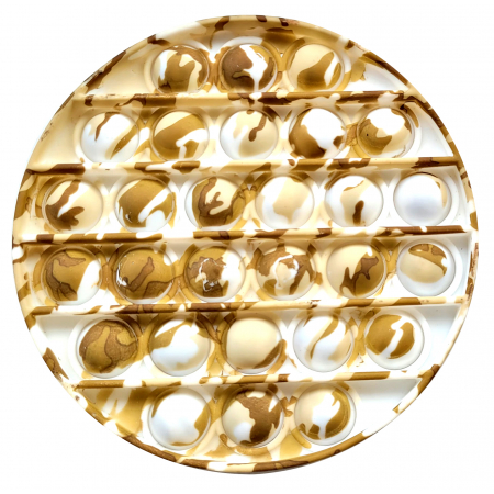 CIRCLE CAMOUFLAGE PRINT BUBBLE POPPING SENSORY DE-STRESS TOY