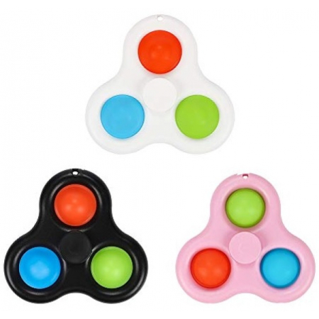 Three Sided Bubble Popping Fidget Spinner
