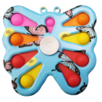 BUTTERFLY BUBBLE POPPING SIMPLE DIMPLE FIDGET SPINNER TX3 - Image 1