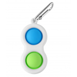 Bubble Popping Keyring Fidget Sensory Toy White - Image 1