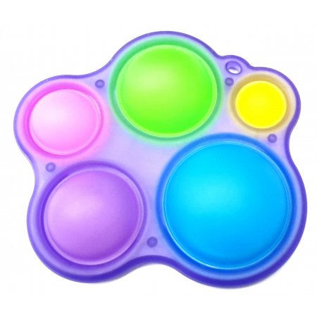 RAINBOW BUBBLE POPPING SIMPLE DIMPLE FIDGET SENSORY TOY