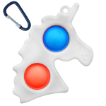 UNICORN BUBBLE POPPING KEYRING FIDGET SENSORY TOY - Image 2