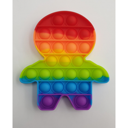 HUMAN RAINBOW BUBBLE POPPING DE-STRESS TOY