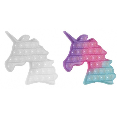 ULTRA-VIOLET UNICORN BUBBLE POPPING DE-STRESS TOY