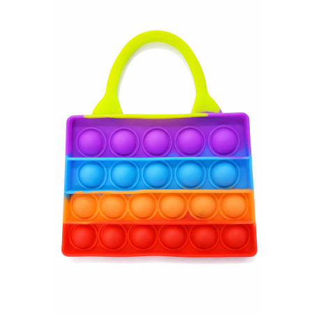 BAG RAINBOW BUBBLE POPPING DE-STRESS TOY