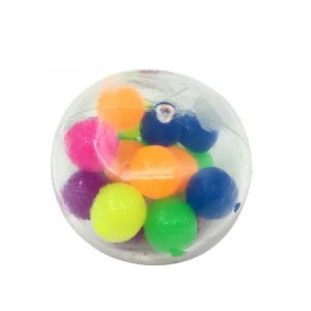 SQUEEZE FIDGET BEADS BALL (PACK OF 12)