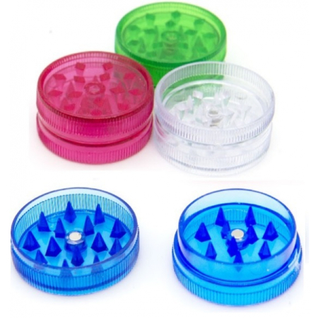HX234 MINI PLASTIC TOBACCO GRINDER (PACK OF 12)