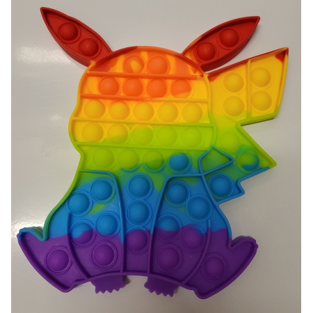 RABBIT RAINBOW BUBBLE POPPING SENSORY DE-STRESS TOY