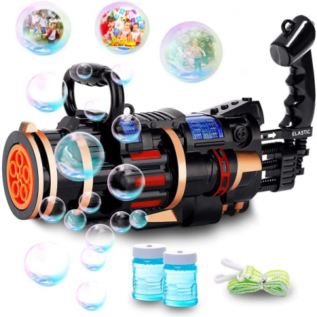 6016 Battery Operated Bubble Gatling Brust Strike