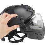 TACTICAL PILOTEER HELMET AND MASK FOR AIRSOFT HL25PJLBK-IE - Image 3
