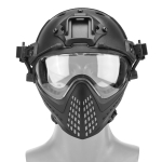 TACTICAL PILOTEER HELMET AND MASK FOR AIRSOFT HL25PJLBK-IE - Image 1