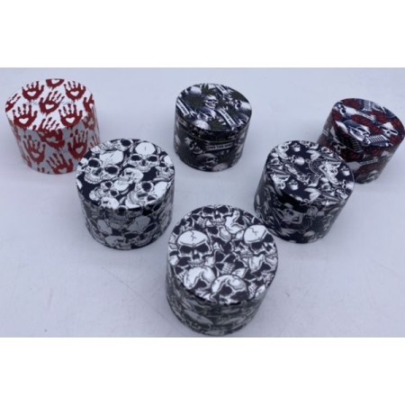 HXZP40TQ-3GT 40MM METAL TOBACCO GRINDER (PACK OF 12)