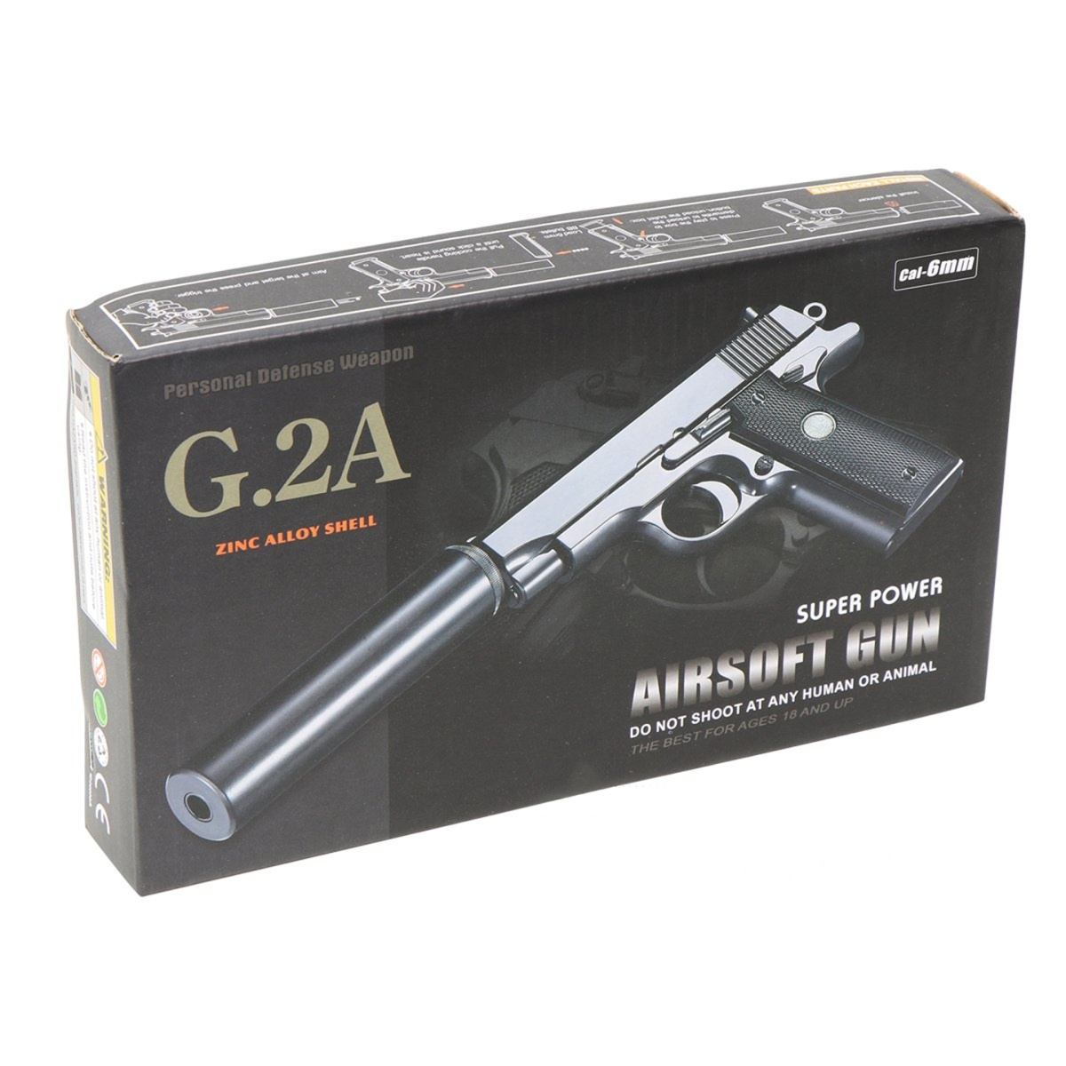 GALAXY G2A SPRING AIRSOFT PISTOL 14 RDS 250 FPS