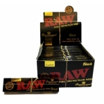RAW BLACK CONNOISSEUR PAPER PLUS TIPS (PACK OF 24) - Image 1