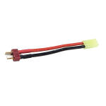 MALE DEANS T CONNECTOR TO FEMALE MINI TAMIYA ADAPTER 150MM AIRSOFT BATTERY CONVERTER LEAD - Image 1