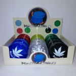 PLASTIC GRINDER LEAF PRINT HX033-2 (PACK OF 12) - Image 1