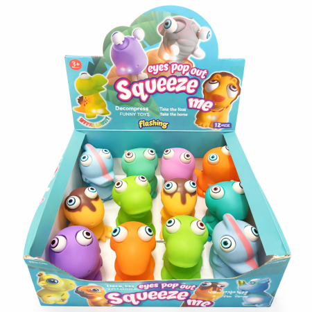 NEW EYE POP OUT DINOSAUR WITH LIGHT (PACK OF 12)