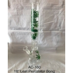 AC-160 18″ Leaf Percolator Glass Bong - Image 1