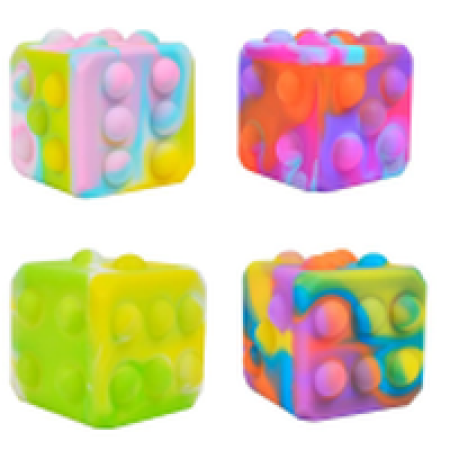 SQ012 FIDGET POP DICE PACK OF 12