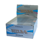 RIZLA+ MICRON KING SIZE SLIM PAPERS (PACK OF 50) - Image 1
