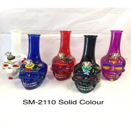Glass Bong Waterpipe Skull Shape DK6454-1 SM-2110