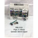 METAL SMOKING PIPE SM-2161 (11.50cm Grinder 30mm 2part) (PACK OF 12) - Image 1