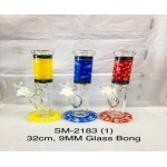 Bong Glass DK6491 (32cm,9mm Glass Bong) SM-2183-1 - Image 1