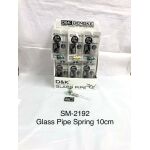 SMOKING GLASS PIPE SM-2192 (GLASS PIPE SPRING 10CM) (PACK OF 24) - Image 1