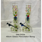 40CM GLASS PERCOLATOR BONG SM-2434 - Image 1