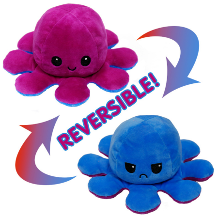 NA01 30CM REVERSIBLE OCTOPUS MOODEES TOY