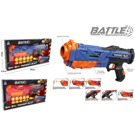 648-78 THUNDER BLAST SOFT BALL TOY GUN SET