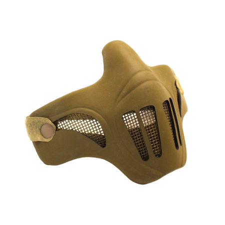 Bulldog Pro Half Face Mesh Mask Tan with Adjustable Strap