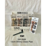 GLASS PIPE DK8342D PACK OF 12 - Image 1