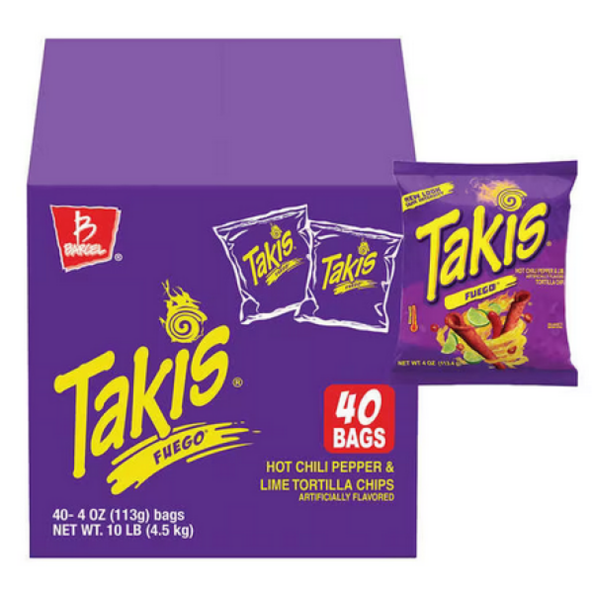  Takis Fuego Rolled Tortilla Chips, Hot Chili Pepper