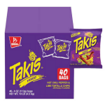 Takis Fuego Rolled Tortilla Chips Hot Chili Pepper & Lime 4 oz 113g Pack of 40 ­ Pre order only - Image 1