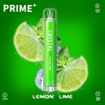 CRYSTAL PRIME PLUS 600 PUFFS DISPOSABLE VAPE PACK OF 10 – LEMON LIME - Image 1
