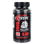 EXTREME BULLDOG 0.40G BLACK 2000 AIRSOFT BB PELLETS (NEW) - Image 1