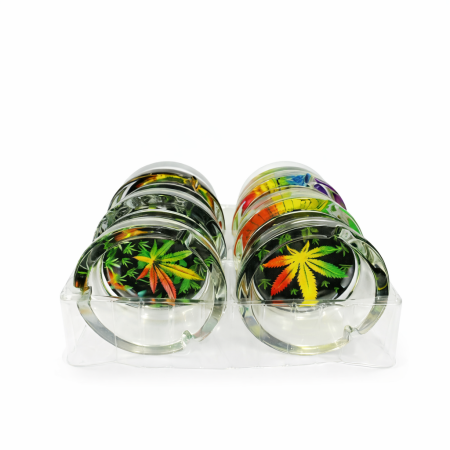HX3008 PACK OF 6 GLASS ASHTRAY