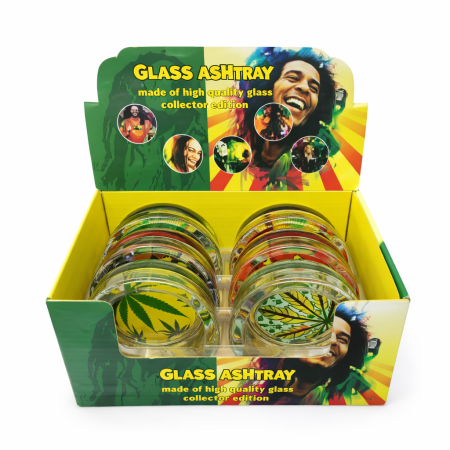 HX3015 PACK OF 6 GLASS ASHTRAY