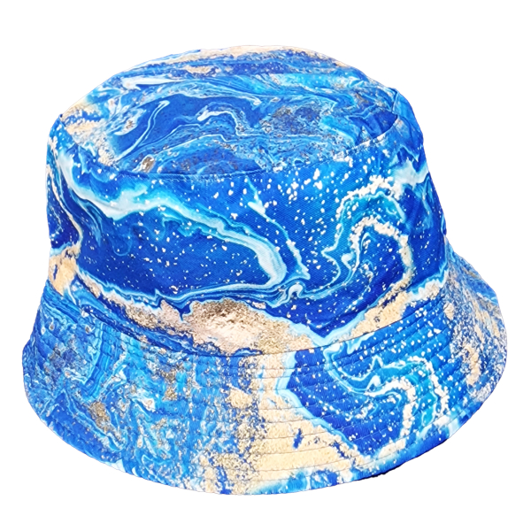 BUCKET HAT IN AZURE BLUE RE-NYLON 234099